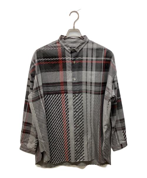 ALMOSTBLACK（オールモストブラック）ALMOSTBLACK (オールモストブラック) チェックシャツ グレー サイズ:2の古着・服飾アイテム