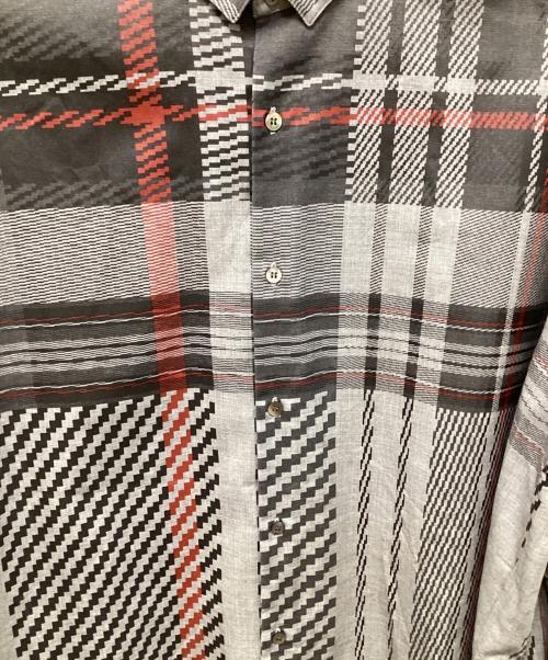 ALMOSTBLACK（オールモストブラック）ALMOSTBLACK (オールモストブラック) チェックシャツ グレー サイズ:2の古着・服飾アイテム