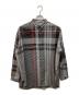ALMOSTBLACK（オールモストブラック）の古着「チェックシャツ」｜グレー