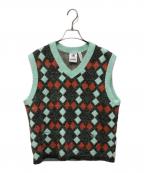 adidas×WALES BONNERアディダス×ウェールズボナー）の古着「ニットベスト」｜グリーン