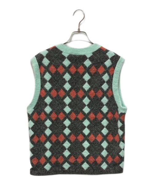 adidas（アディダス）adidas (アディダス) WALES BONNER (ウェールズボナー) ニットベスト グリーン サイズ:XLの古着・服飾アイテム