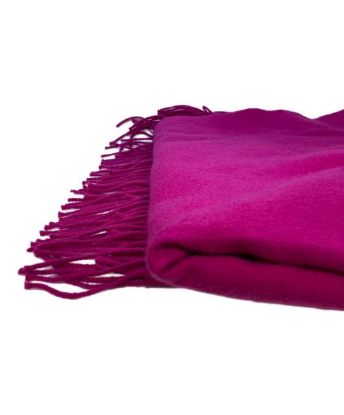 JOHNSTONS OF ELGIN（ジョンストンズオブエルガン）JOHNSTONS OF ELGIN (ジョンストンズオブエルガン) 大判カシミヤマフラー パープルの古着・服飾アイテム