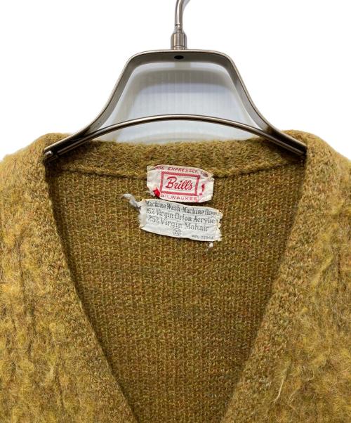 VINTAGE（ヴィンテージ）VINTAGE (ヴィンテージ) ポケット付モヘアカーディガン ブラウン サイズ:不明の古着・服飾アイテム