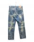 TAAKK (ターク) STRAIGHT DENIM PANTS ブルー×ベージュ サイズ:2：27000円
