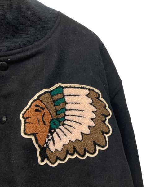 butwin（バトウィン）BUTWIN (バトウィン) MISSION DISTRICT (ミッション ディストリクト) FREAK'S STORE (フリークスストア) 別注ウールメルトンアワードジャケット ブラック サイズ:Mの古着・服飾アイテム