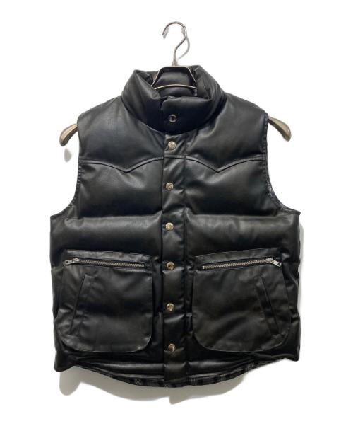 Ballsy.Brothers（ボールジーブラザーズ）Ballsy.Brothers (ボールジーブラザーズ) western faux leather down vest ブラウン サイズ:SIZE Mの古着・服飾アイテム