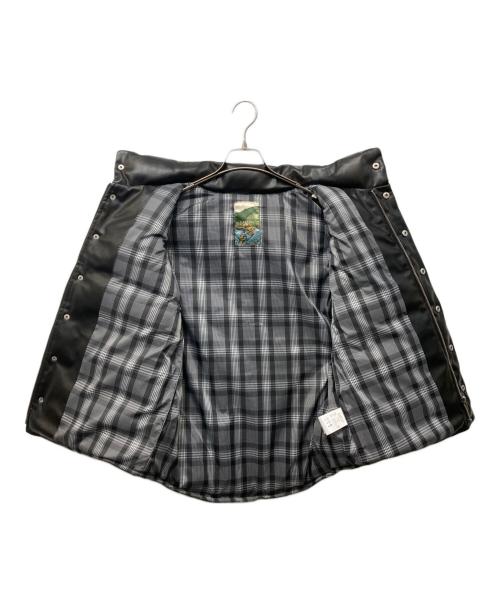 Ballsy.Brothers（ボールジーブラザーズ）Ballsy.Brothers (ボールジーブラザーズ) western faux leather down vest ブラウン サイズ:SIZE Mの古着・服飾アイテム