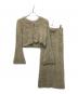 VALLAN（バラン）の古着「シャギーニットセットアップ」｜ベージュ