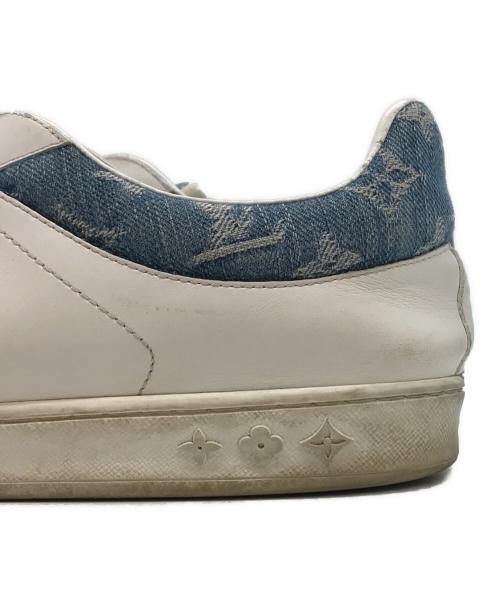 LOUIS VUITTON（ルイ ヴィトン）LOUIS VUITTON (ルイ ヴィトン) モノグラムデニム切替スニーカー ホワイト×ブルー サイズ:27の古着・服飾アイテム