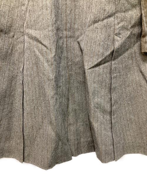 Vlas Blomme（ヴラスブラム）Vlas Blomme (ヴラスブラム) ウールリネンコート グレー サイズ:Sの古着・服飾アイテム