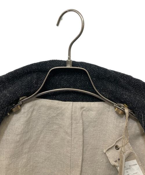 Vlas Blomme（ヴラスブラム）Vlas Blomme (ヴラスブラム) ウールリネンコート ブラック サイズ:1の古着・服飾アイテム