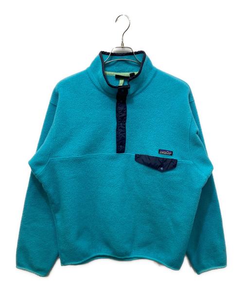 Patagonia（パタゴニア）Patagonia (パタゴニア) シンチラスナップTプルオーバー ターコイズ×ネイビー サイズ:Lの古着・服飾アイテム