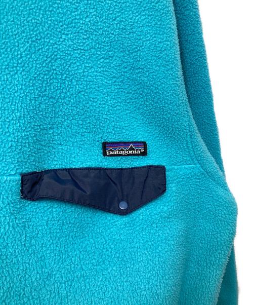 Patagonia（パタゴニア）Patagonia (パタゴニア) シンチラスナップTプルオーバー ターコイズ×ネイビー サイズ:Lの古着・服飾アイテム