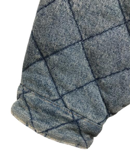 BALENCIAGA（バレンシアガ）BALENCIAGA (バレンシアガ) キルティングデザインウォッシュドデニムジャケット ブルー サイズ:SIZE 44の古着・服飾アイテム