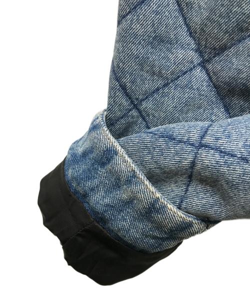 BALENCIAGA（バレンシアガ）BALENCIAGA (バレンシアガ) キルティングデザインウォッシュドデニムジャケット ブルー サイズ:SIZE 44の古着・服飾アイテム