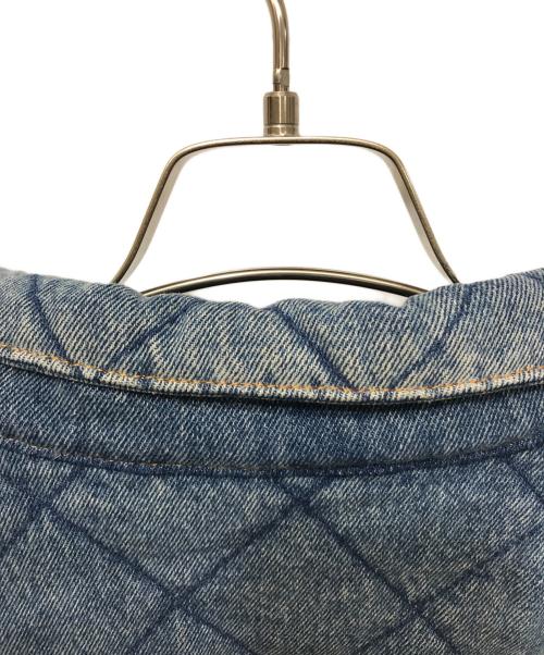 BALENCIAGA（バレンシアガ）BALENCIAGA (バレンシアガ) キルティングデザインウォッシュドデニムジャケット ブルー サイズ:SIZE 44の古着・服飾アイテム