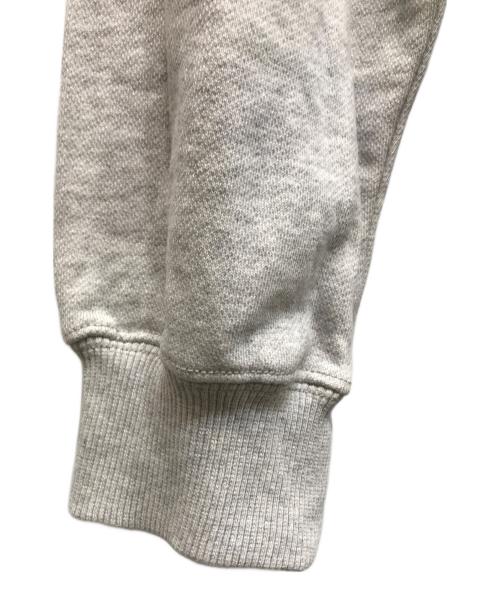 KIJUN（キジュン）Kijun (キジュン) HALF ZIP-UP PULLOVER グレー×ホワイト サイズ:Lの古着・服飾アイテム