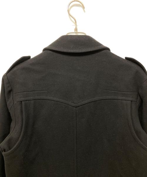 DIOR HOMME（ディオール オム）DIOR HOMME (ディオール オム) ウールメルトン ダブル ピーコート ブラック サイズ:52の古着・服飾アイテム