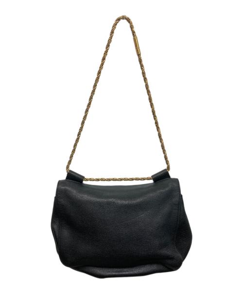 Chloe（クロエ）Chloe (クロエ) エルシー チェーン ショルダーバッグ ブラック×ゴールドの古着・服飾アイテム