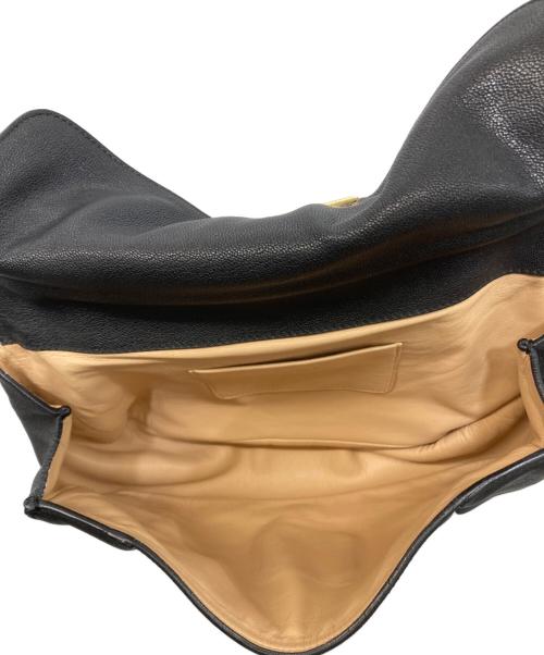 Chloe（クロエ）Chloe (クロエ) エルシー チェーン ショルダーバッグ ブラック×ゴールドの古着・服飾アイテム