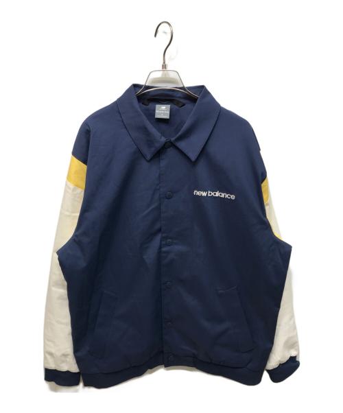 NEW BALANCE（ニューバランス）NEW BALANCE (ニューバランス) Athletics Varsity Jacket ネイビー×ホワイト サイズ:Lの古着・服飾アイテム