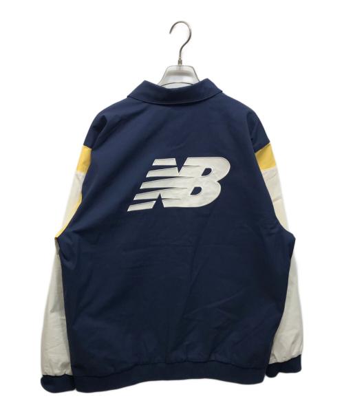 NEW BALANCE（ニューバランス）NEW BALANCE (ニューバランス) Athletics Varsity Jacket ネイビー×ホワイト サイズ:Lの古着・服飾アイテム
