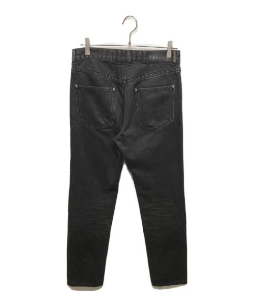 JOHN LAWRENCE SULLIVAN（ジョン ローレンス サリバン）JOHN LAWRENCE SULLIVAN (ジョン ローレンス サリバン) FRONT SIDE BELTED DENIM PANTS ブラック サイズ:46の古着・服飾アイテム