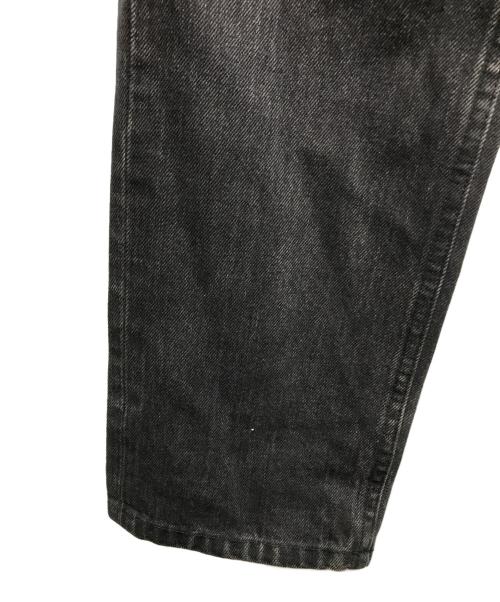 JOHN LAWRENCE SULLIVAN（ジョン ローレンス サリバン）JOHN LAWRENCE SULLIVAN (ジョン ローレンス サリバン) FRONT SIDE BELTED DENIM PANTS ブラック サイズ:46の古着・服飾アイテム