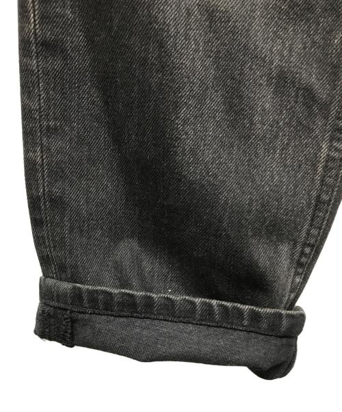 JOHN LAWRENCE SULLIVAN（ジョン ローレンス サリバン）JOHN LAWRENCE SULLIVAN (ジョン ローレンス サリバン) FRONT SIDE BELTED DENIM PANTS ブラック サイズ:46の古着・服飾アイテム