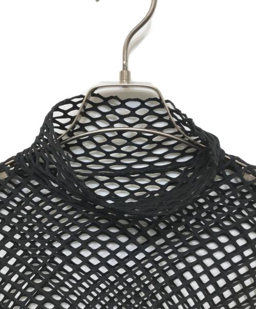JOHN LAWRENCE SULLIVAN（ジョン ローレンス サリバン）JOHN LAWRENCE SULLIVAN (ジョン ローレンス サリバン) FISH NET HI-NECK TOP ブラック サイズ:Lの古着・服飾アイテム