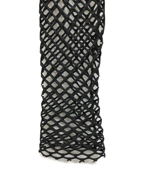 JOHN LAWRENCE SULLIVAN（ジョン ローレンス サリバン）JOHN LAWRENCE SULLIVAN (ジョン ローレンス サリバン) FISH NET HI-NECK TOP ブラック サイズ:Lの古着・服飾アイテム