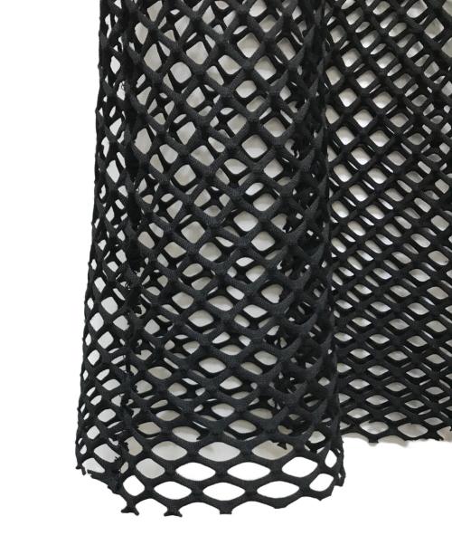 JOHN LAWRENCE SULLIVAN（ジョン ローレンス サリバン）JOHN LAWRENCE SULLIVAN (ジョン ローレンス サリバン) FISH NET HI-NECK TOP ブラック サイズ:Lの古着・服飾アイテム