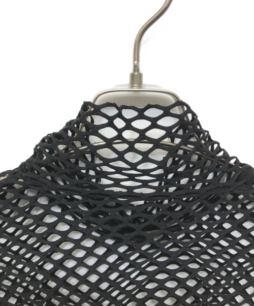JOHN LAWRENCE SULLIVAN（ジョン ローレンス サリバン）JOHN LAWRENCE SULLIVAN (ジョン ローレンス サリバン) FISH NET HI-NECK TOP ブラック サイズ:Lの古着・服飾アイテム