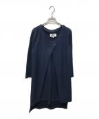 MM6 Maison Margielaエムエムシックスメゾンマルジェラ）の古着「front cut designed dennim long pull over」｜インディゴ