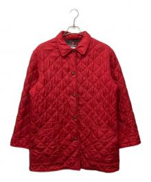 Salvatore Ferragamo（サルヴァトーレ フェラガモ）の古着「シルクキルティングコート」｜レッド