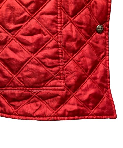 Salvatore Ferragamo（サルヴァトーレ フェラガモ）Salvatore Ferragamo (サルヴァトーレ フェラガモ) シルクキルティングコート レッド サイズ:Lの古着・服飾アイテム