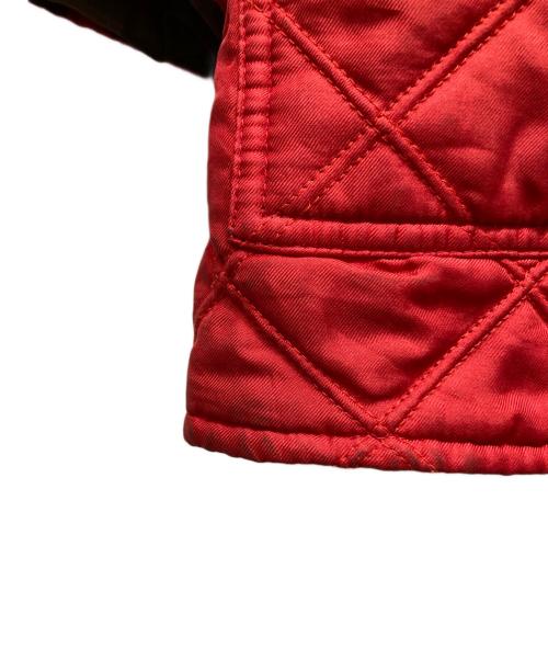 Salvatore Ferragamo（サルヴァトーレ フェラガモ）Salvatore Ferragamo (サルヴァトーレ フェラガモ) シルクキルティングコート レッド サイズ:Lの古着・服飾アイテム