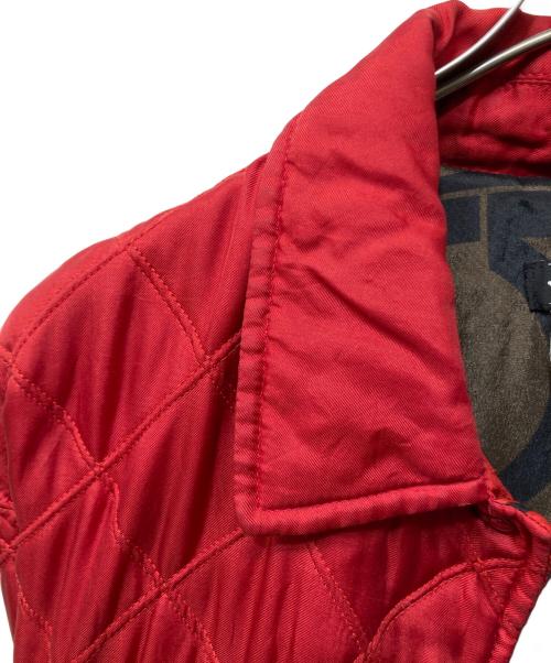 Salvatore Ferragamo（サルヴァトーレ フェラガモ）Salvatore Ferragamo (サルヴァトーレ フェラガモ) シルクキルティングコート レッド サイズ:Lの古着・服飾アイテム