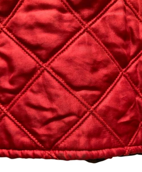 Salvatore Ferragamo（サルヴァトーレ フェラガモ）Salvatore Ferragamo (サルヴァトーレ フェラガモ) シルクキルティングコート レッド サイズ:Lの古着・服飾アイテム