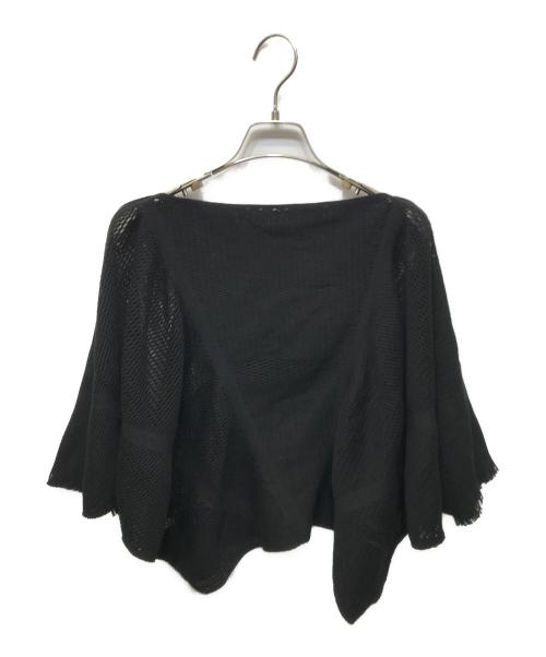 A-POC ISSEY MIYAKE（エイポック イッセイミヤケ）A-POC ISSEY MIYAKE (エイポック イッセイミヤケ) カッティングメッシュドルマンニットプルオーバー ブラック サイズ:2の古着・服飾アイテム