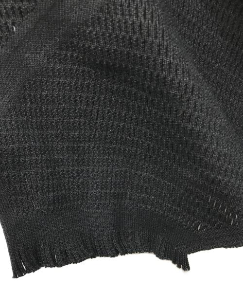 A-POC ISSEY MIYAKE（エイポック イッセイミヤケ）A-POC ISSEY MIYAKE (エイポック イッセイミヤケ) カッティングメッシュドルマンニットプルオーバー ブラック サイズ:2の古着・服飾アイテム