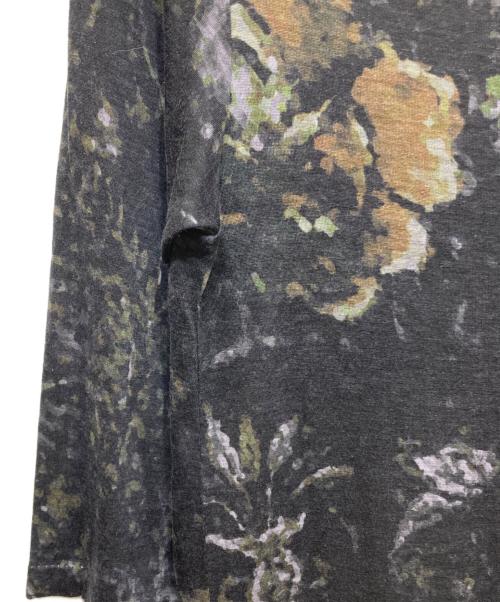 HaaT（ハート）HaaT (ハート イッセイ ミヤケ) グラフィックワンピース ブラック×カーキ サイズ:2の古着・服飾アイテム