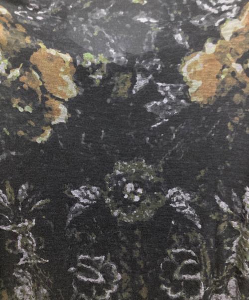 HaaT（ハート）HaaT (ハート イッセイ ミヤケ) グラフィックワンピース ブラック×カーキ サイズ:2の古着・服飾アイテム