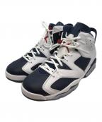 NIKEナイキ）の古着「Air Jordan 6 Retro」｜ホワイト×ネイビー