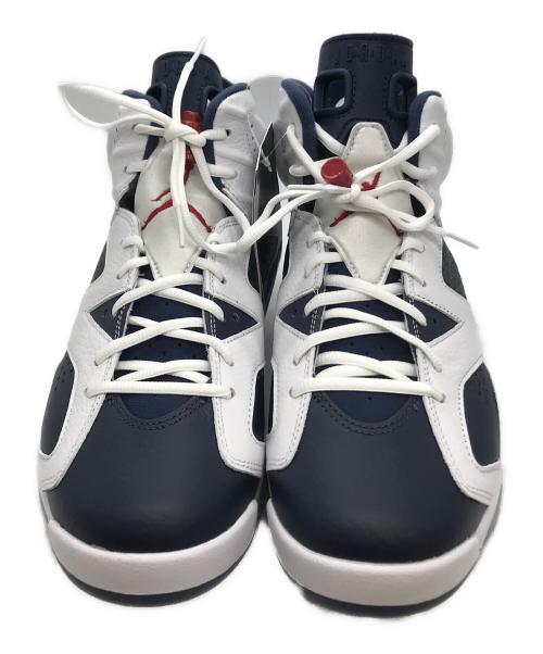 NIKE（ナイキ）NIKE (ナイキ) Air Jordan 6 Retro ホワイト×ネイビー サイズ:9の古着・服飾アイテム