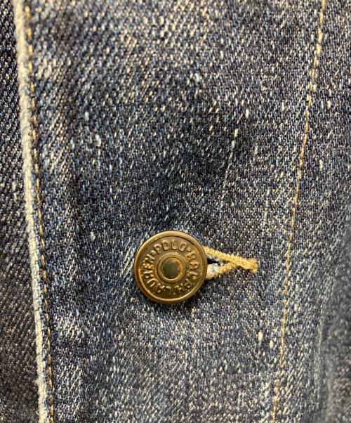 POLO RALPH LAUREN（ポロ・ラルフローレン）POLO RALPH LAUREN (ポロ・ラルフローレン) チェックライニングデニムカバーオール ネイビー サイズ:XLの古着・服飾アイテム