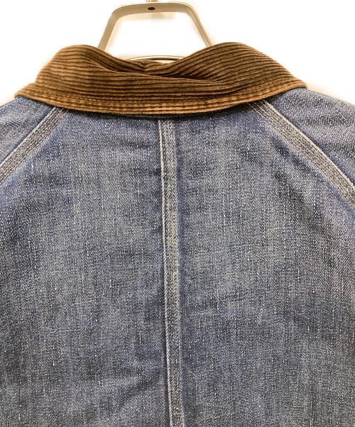 POLO RALPH LAUREN（ポロ・ラルフローレン）POLO RALPH LAUREN (ポロ・ラルフローレン) チェックライニングデニムカバーオール ネイビー サイズ:XLの古着・服飾アイテム