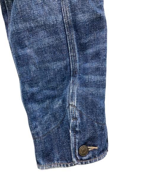 POLO RALPH LAUREN（ポロ・ラルフローレン）POLO RALPH LAUREN (ポロ・ラルフローレン) チェックライニングデニムカバーオール ネイビー サイズ:XLの古着・服飾アイテム