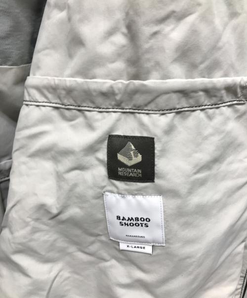 BAMBOO SHOOTS（バンブーシュート）BAMBOO SHOOTS (バンブーシュート) MOUNTAIN RESEARCH (マウンテンリサーチ) フィッシュテイルパーカ ブラック サイズ:XLの古着・服飾アイテム
