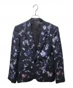 LAD MUSICIANラッドミュージシャン）の古着「フラワープリント1Bジャケット」｜グレー